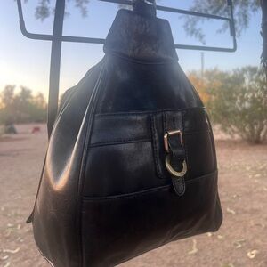 Arielle Leather Convertible Shoulder Bag and Backpack